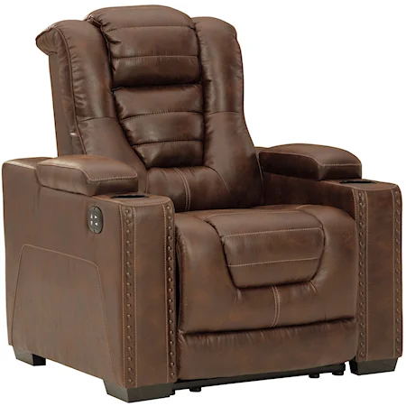 Power Recliner with Adjustable Headrest