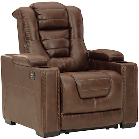 Power Reclining Leather Chair, Tuscon