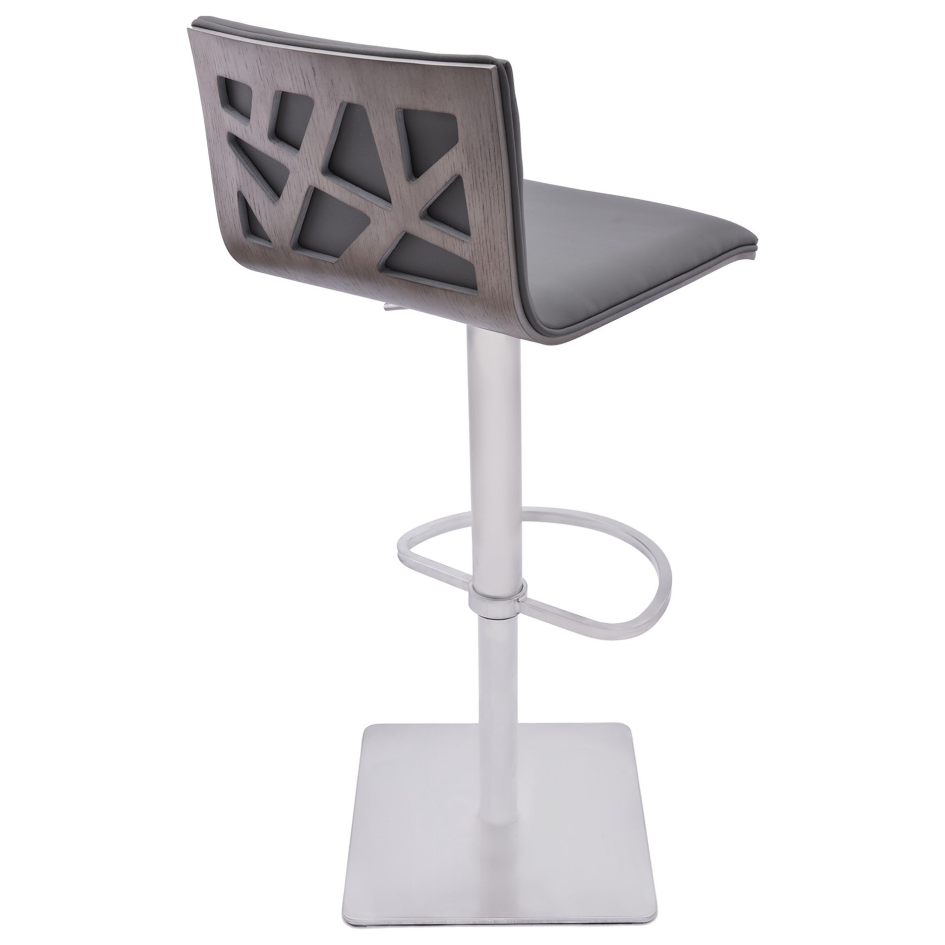 Armen Living Crystal Adjustable Swivel Barstool