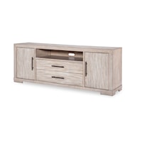 Contemporary Entertainment Console with Wire Management Holes