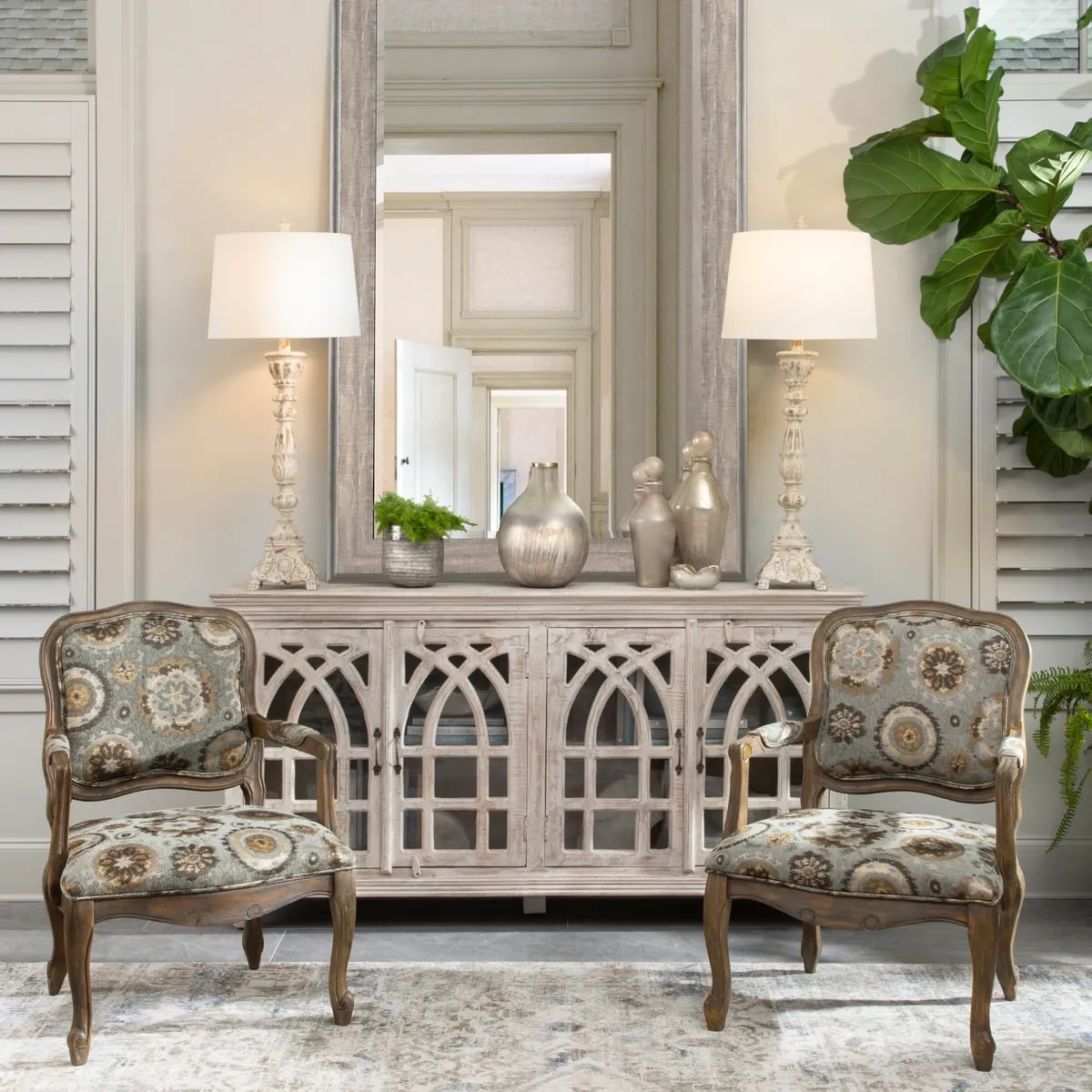 Bengal Manor Cathedral 4-Door Sideboard