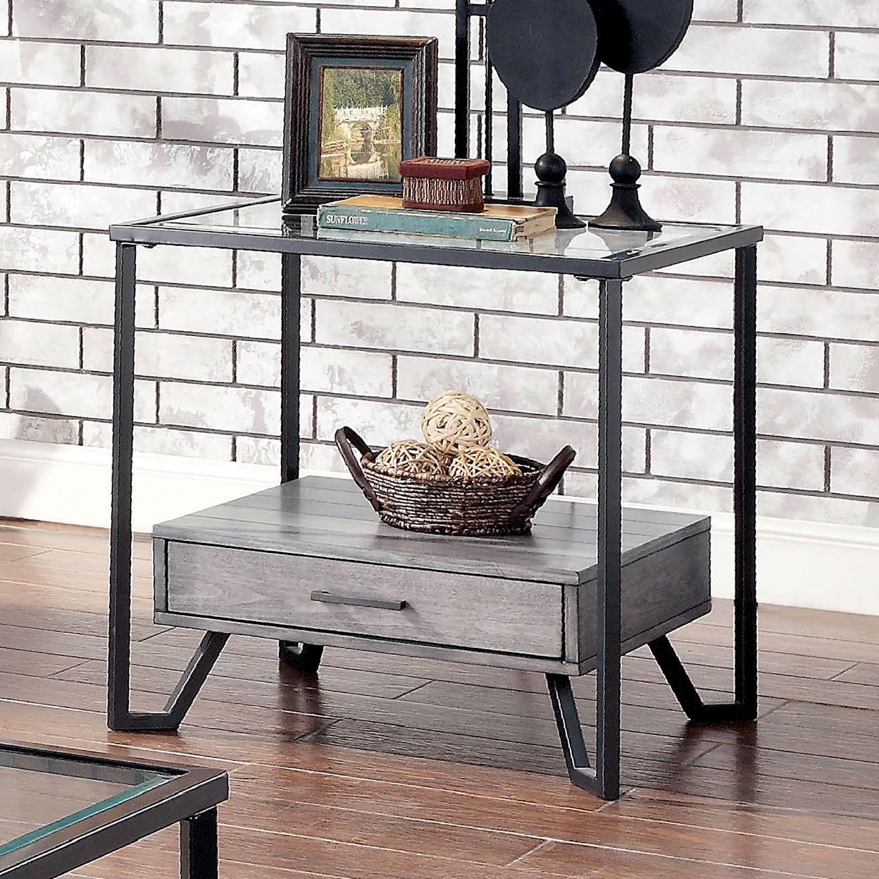 Furniture of America Ponderay End Table