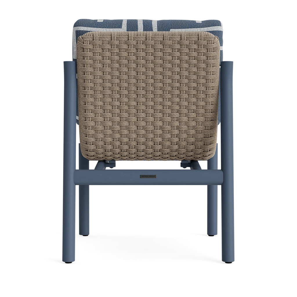 Modern Cushioned Woven Dining Side Chair