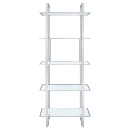 Hartford 79-inch Glass Bookshelf