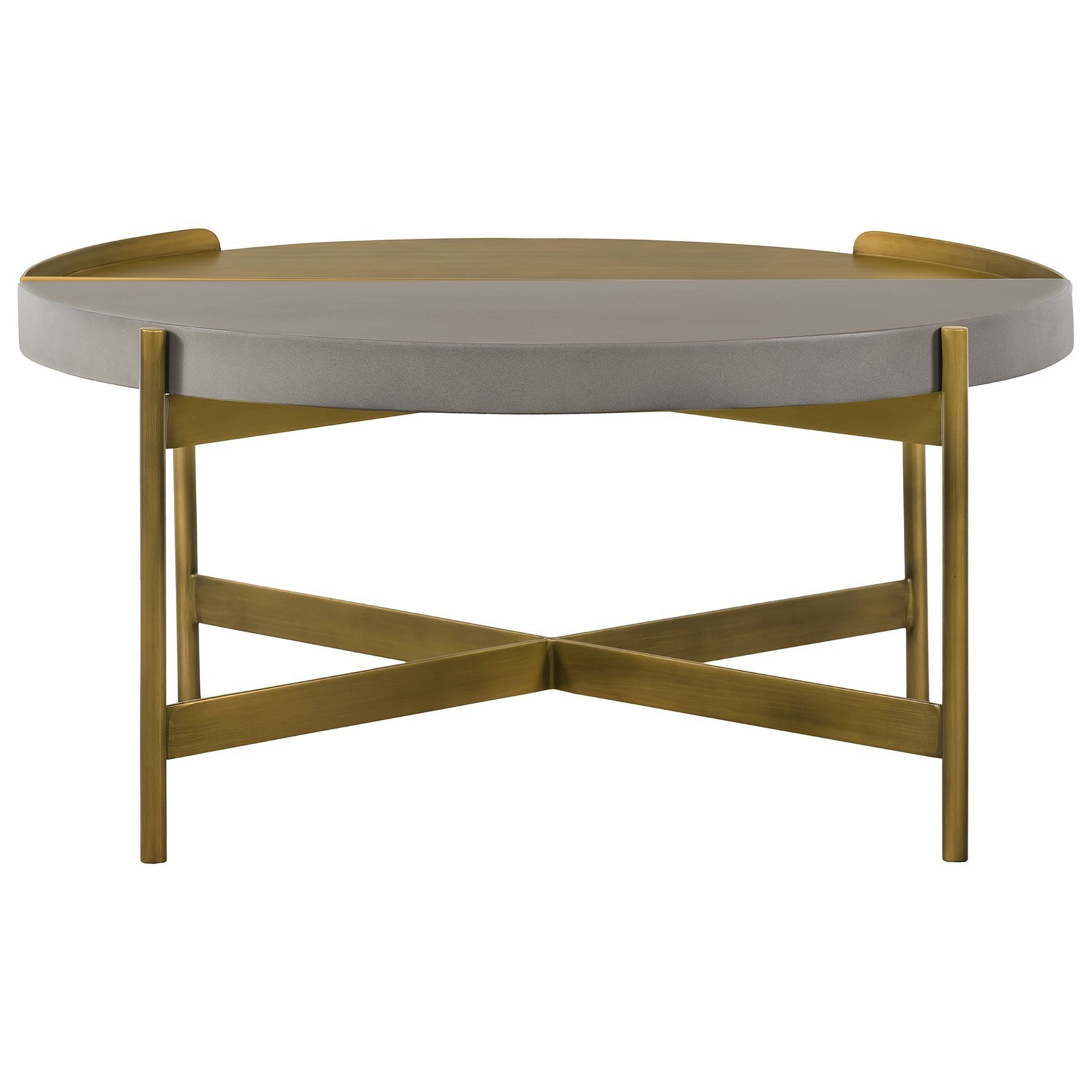 Armen Living Dua- Concrete Coffee Table