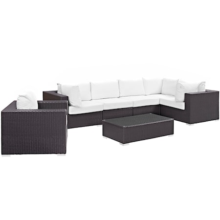 Outdoor 7 Piece Sectional Set