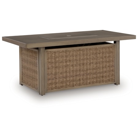 Rectangular Fire Pit Table