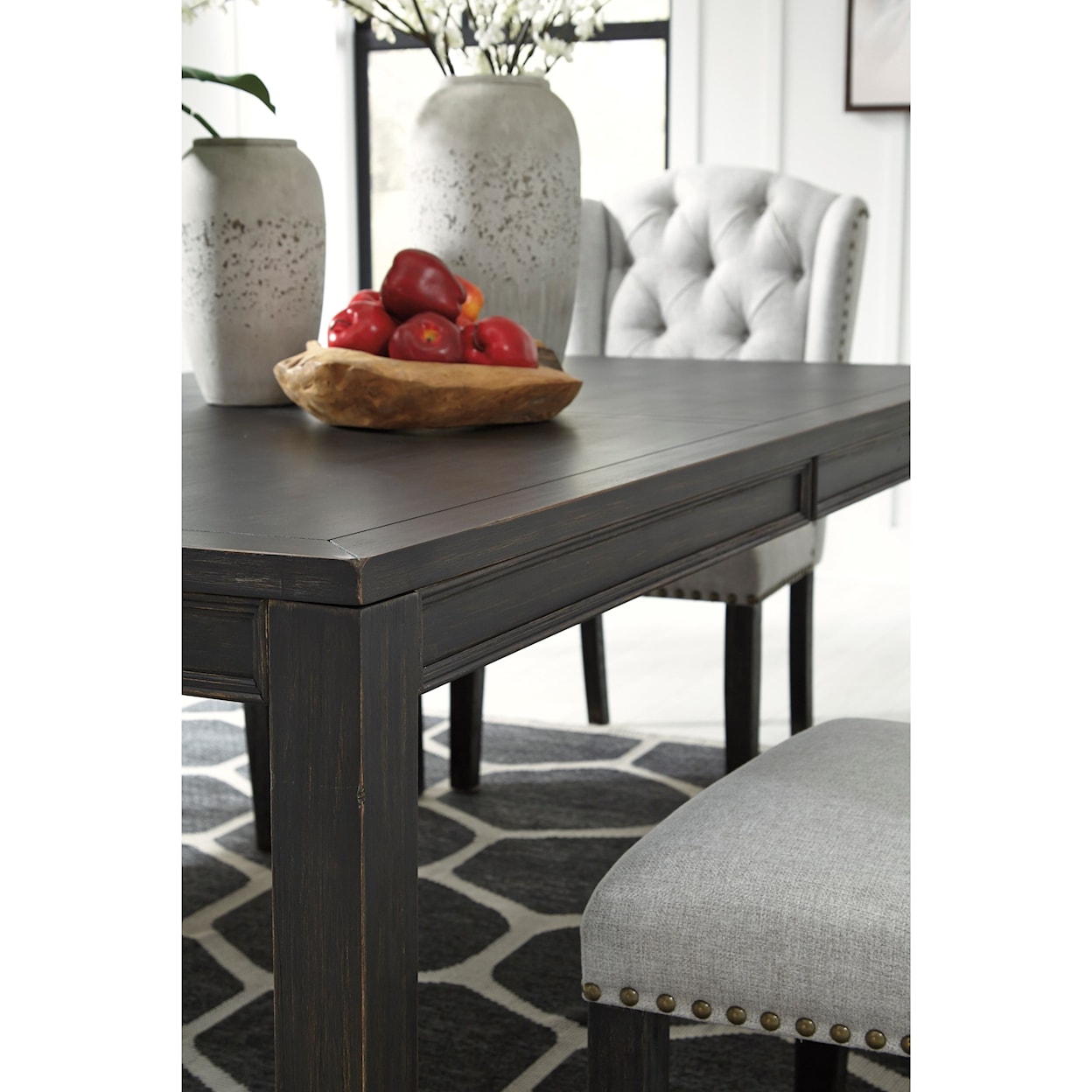 Signature Design by Ashley Jeanette Rectangular Dining Room Table