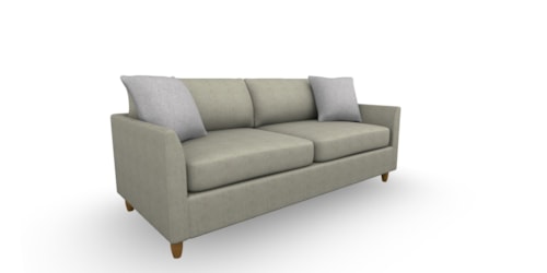 Contemporary Full Stationary Sofa Sleeper With Two (2) Pillows