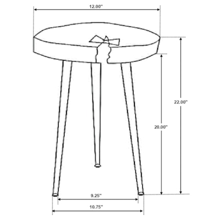 Keith Solid Tree Trunk Side Table and