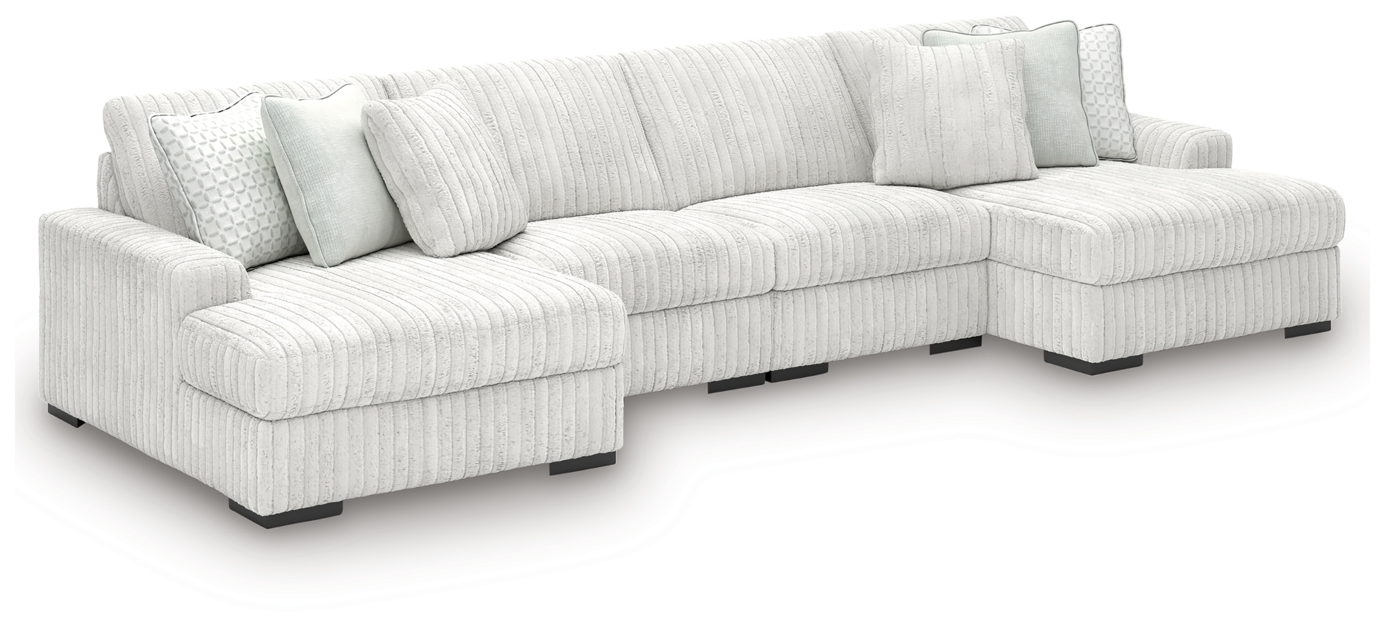4-Piece Sectional With Double Chaise