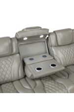 Homelegance Apex Transitional 3-Piece Power Reclining Living Room Set with Storage Arms