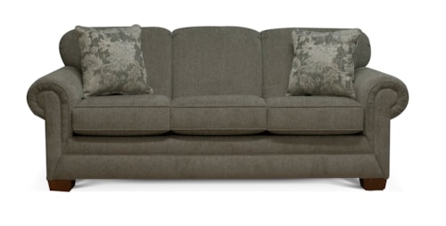 Casual Sofa with Accent Pillows