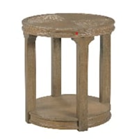 Transitional Round Chairside Table