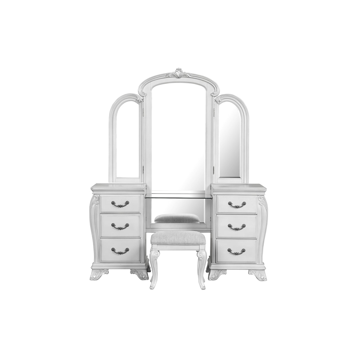 New Classic Furniture Cambria Hills 3-Piece Vanity Set