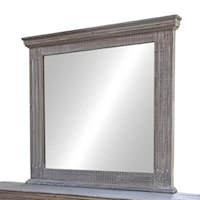 Mirror with Distressed Frame