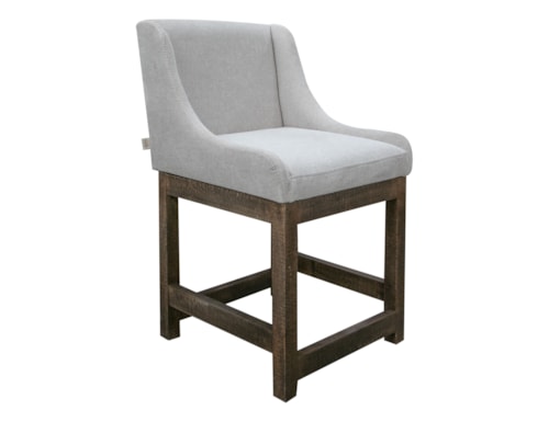 Transitional Upholstered 24" Barstool