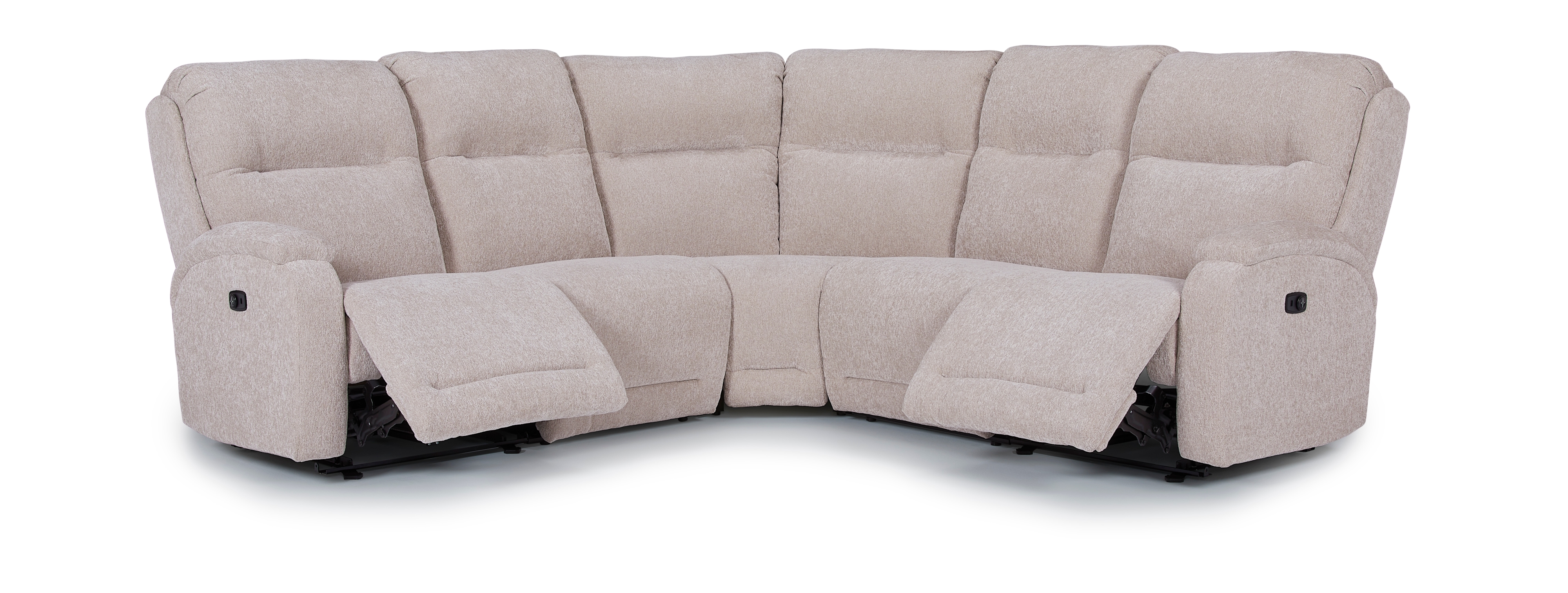 5-Piece Pwr Reclining Sectional w/ Pwr HRs