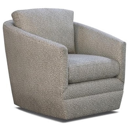 Upholstered Accent Swivel Barrel Chair