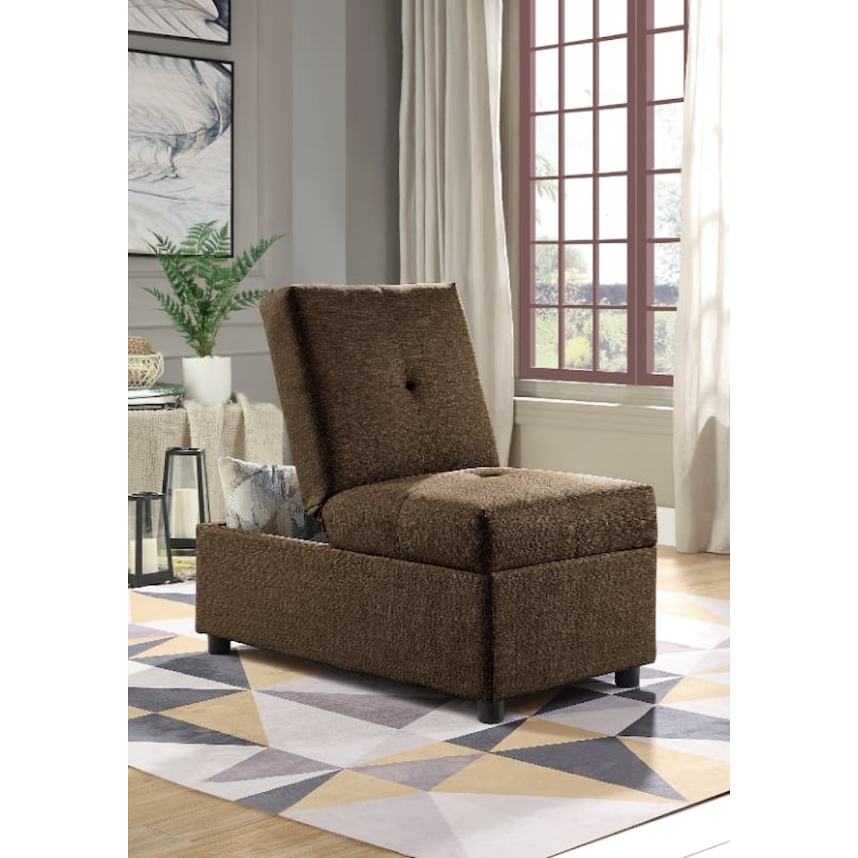 Homelegance Denby Storage Ottoman/Chair