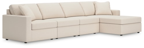 4-Piece Sectional With Chaise