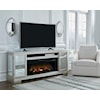 Signature Design by Ashley Flamory 72" TV Stand with Electric Fireplace