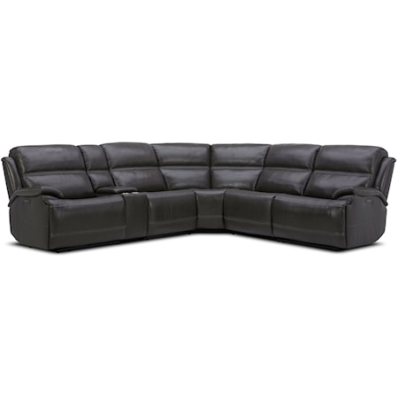Casual Zero Gravity 6-Piece Power Sectional with Power Headrests