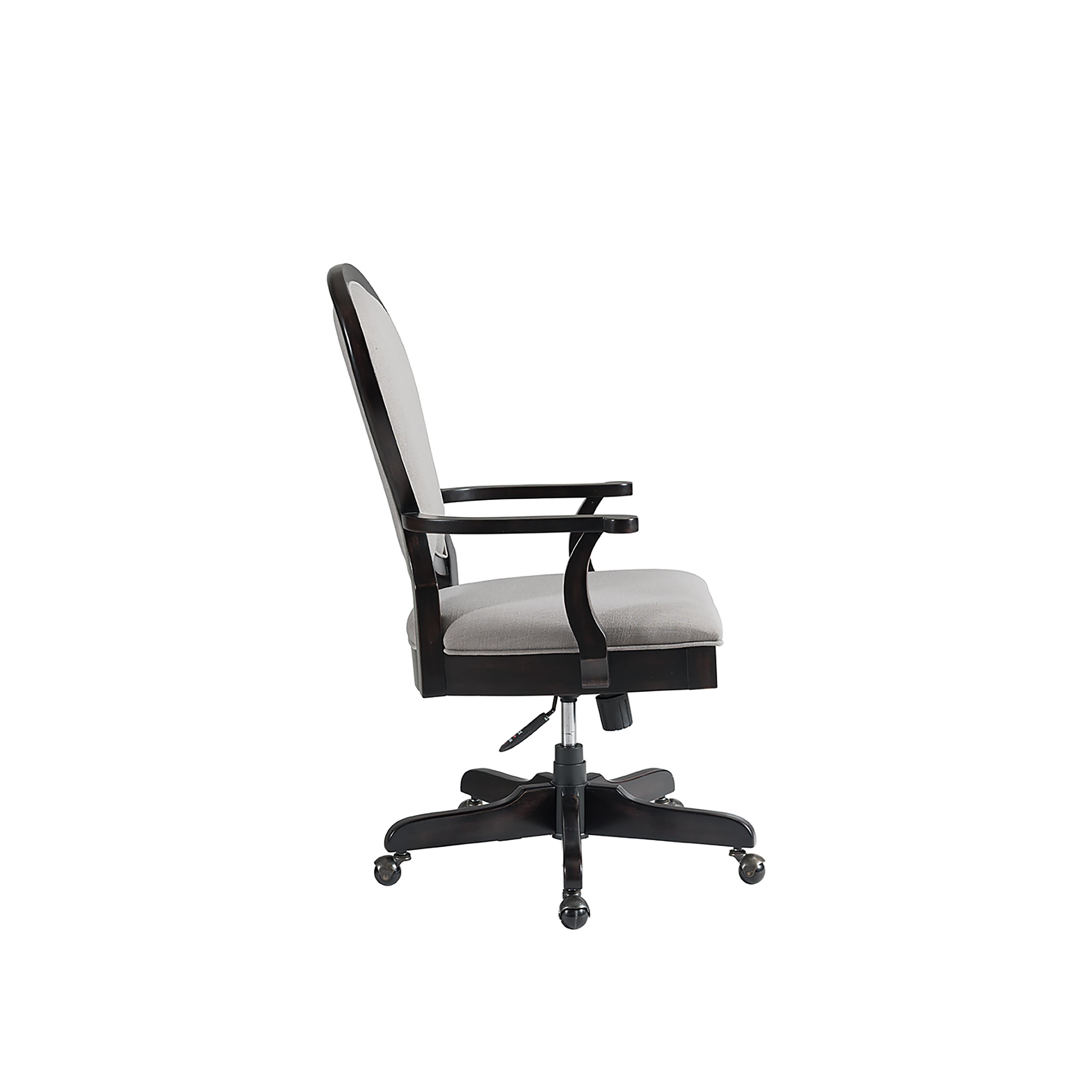 White round desk online chair