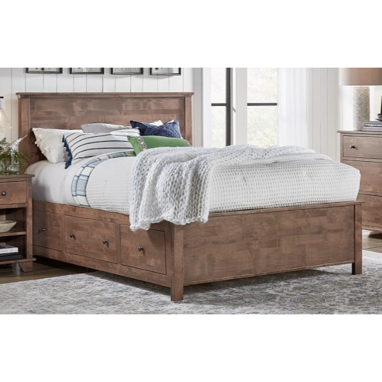 Archbold Furniture Portland Queen Panel Shiplap Bed