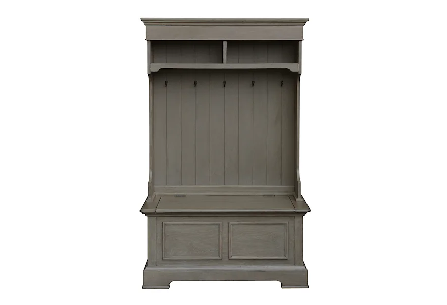 Accents Grey Hall Tree with Storage by Accentrics Home at Corner Furniture