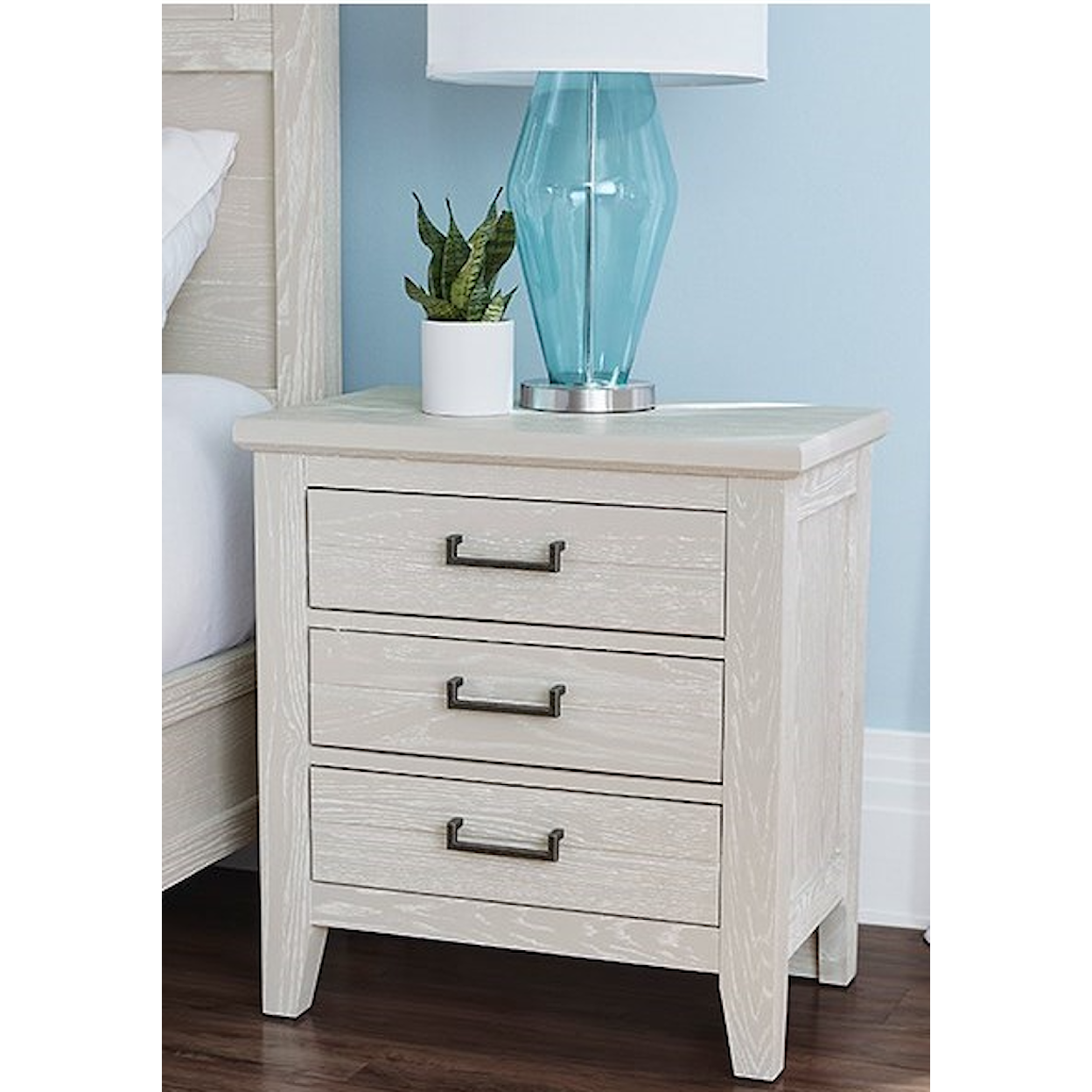 Vaughan-Bassett Passageways 3-Drawer Nightstand