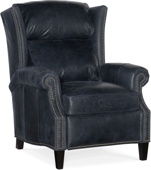 Traditional 3-Way Lounger with Nailhead Trim