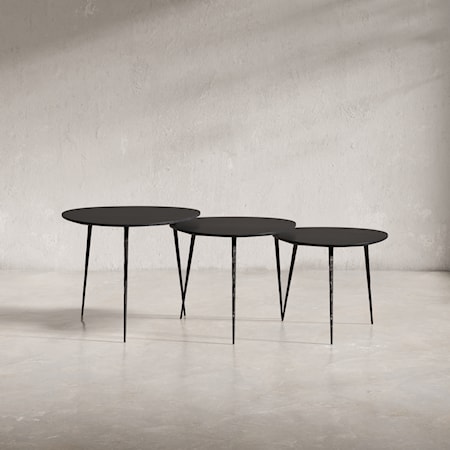 Nesting Table - Set of 3 - Black