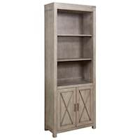 Transitional Bunching Bookcase