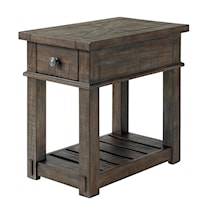 Rustic Traditional Chairside Table