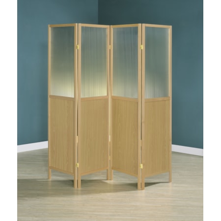 4-Panel Room Divider Folding Shoji Screen