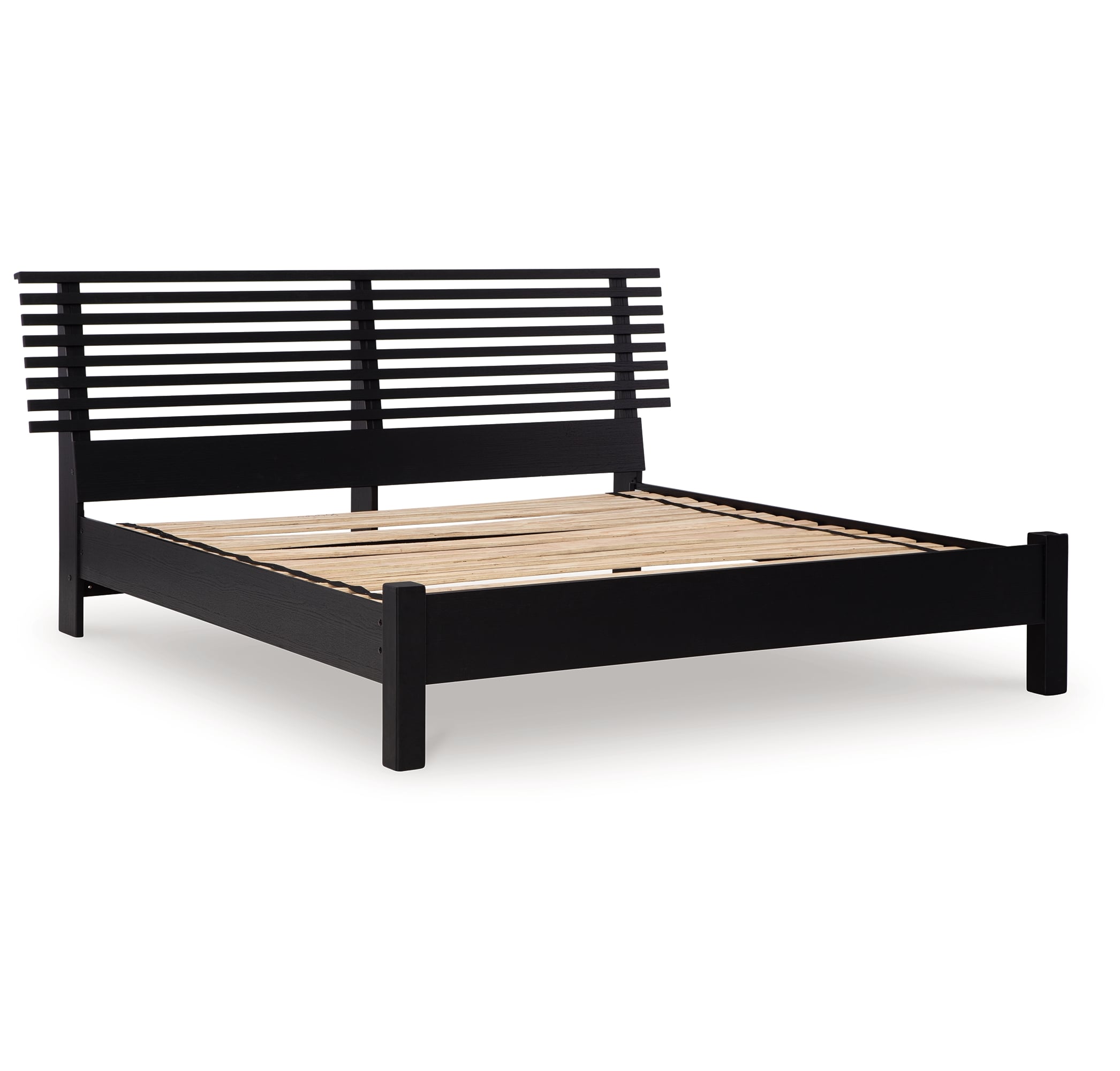 King Slat Panel Bed