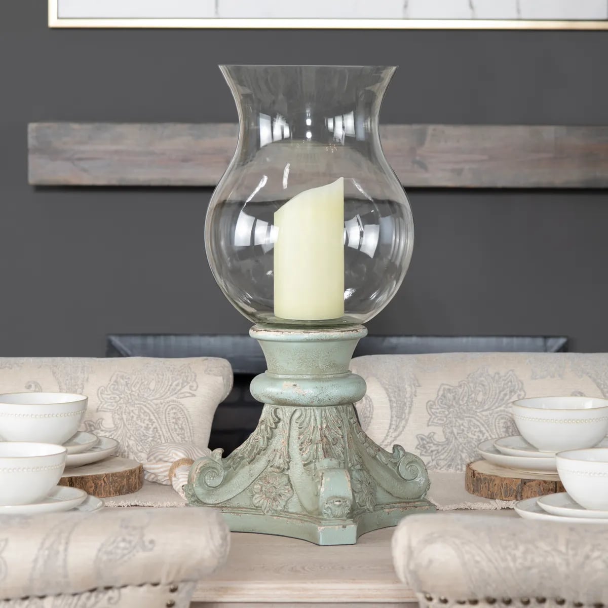 Crestview Collection Elise Gilded Hurricane Elise Gilded Hurricane