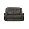 New Classic Taggart Leather Loveseat W/ Dual Recliners