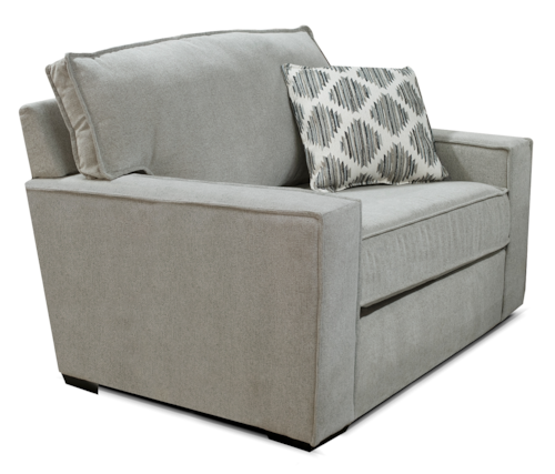 Casual Chair and a Half with Track Arms