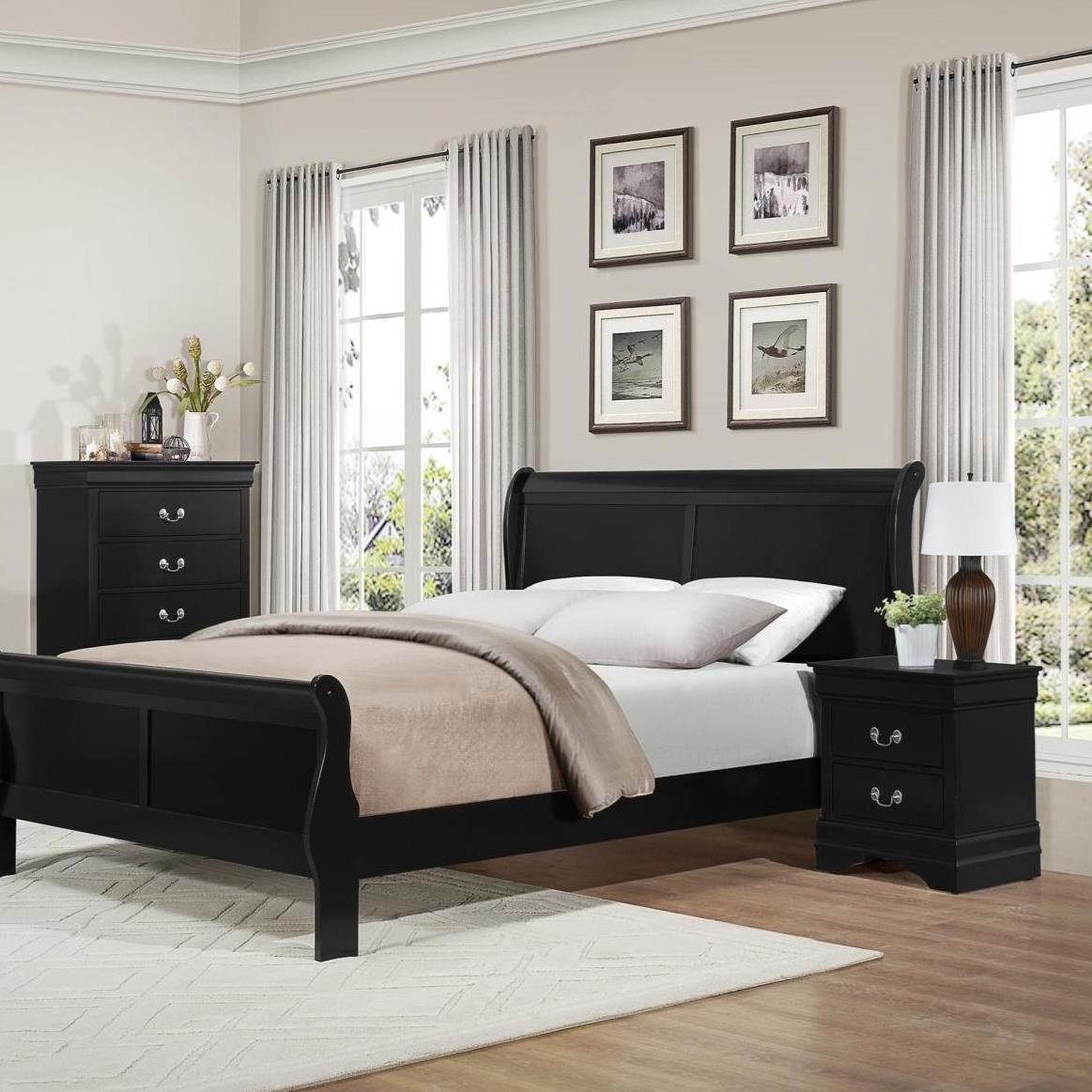 Homelegance Mayville 2-Drawer Nightstand