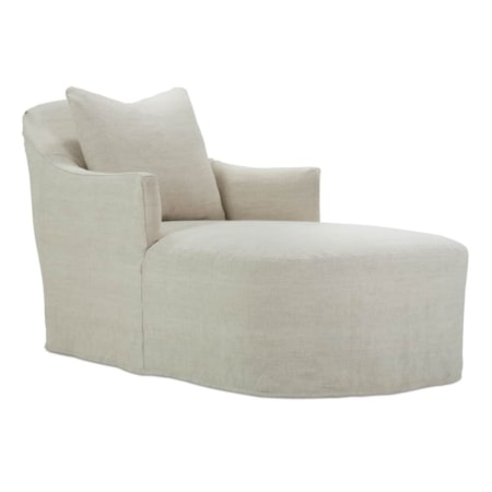 Slipcovered Chaise Chair