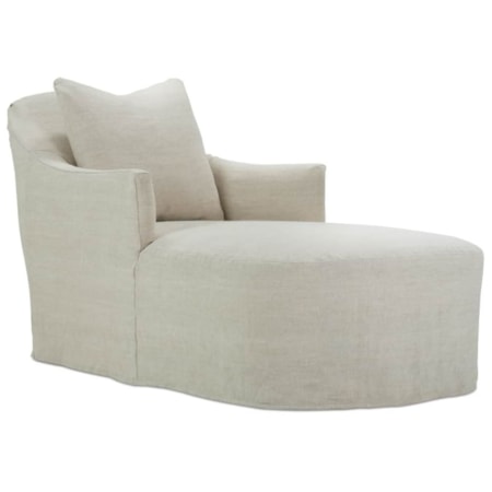 Slipcovered Chaise Chair