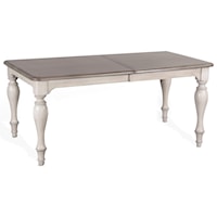 Farmhouse Dining Table with Butterfly Leaf