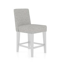 Contemporary Customizable Upholstered Fixed Stool