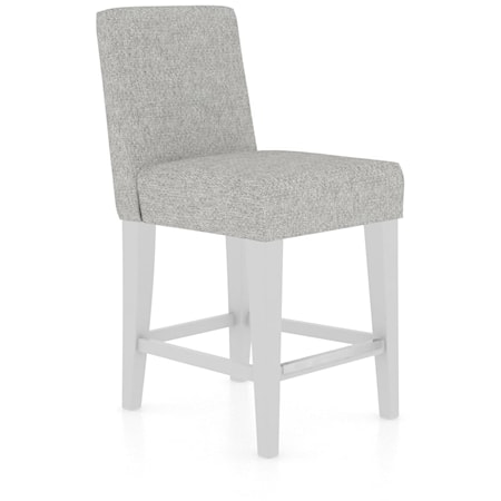 Contemporary Customizable Upholstered Fixed Stool