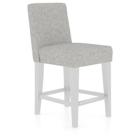 Customizable Upholstered Fixed Stool