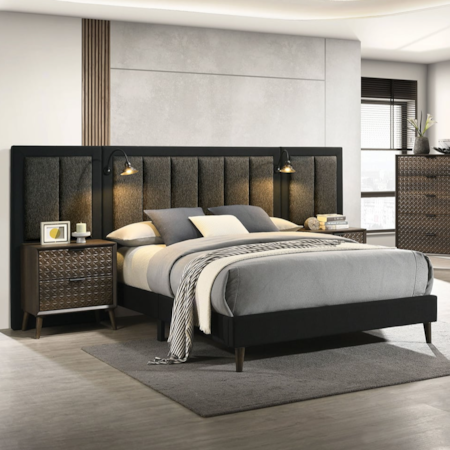 Upholstered Queen Wall Bed