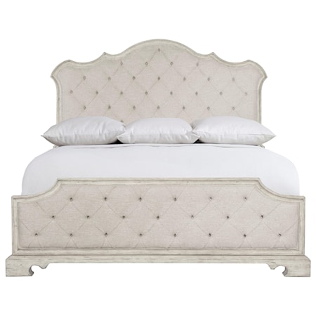 King Upholstered Panel Bed