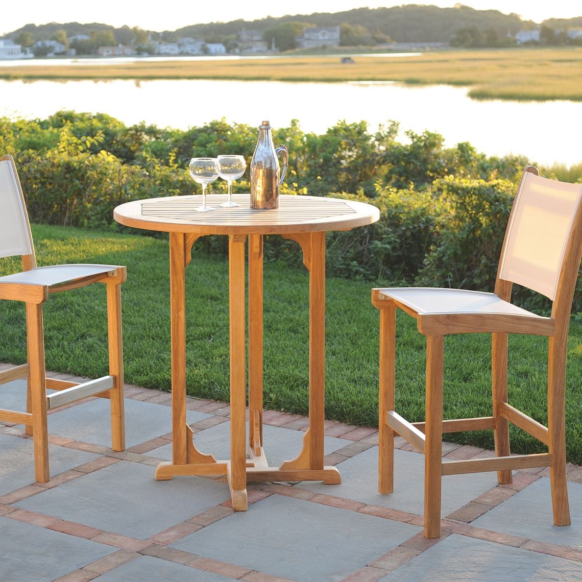 Kingsley Bate Essex Outdoor Round Bar Table